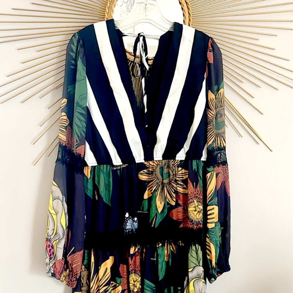 Frida Kahlo Mixed Pattern dress
